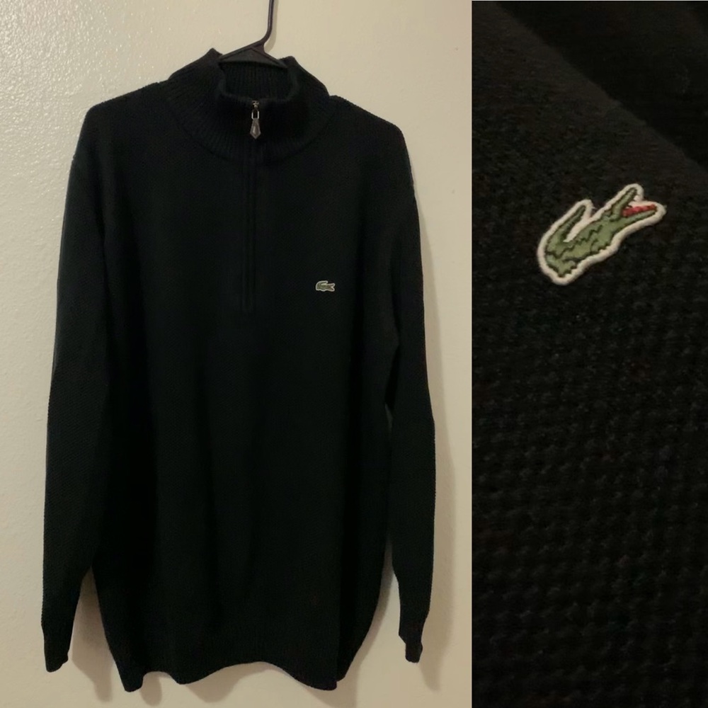 Men’s LACOSTE 1/4 zip sweater